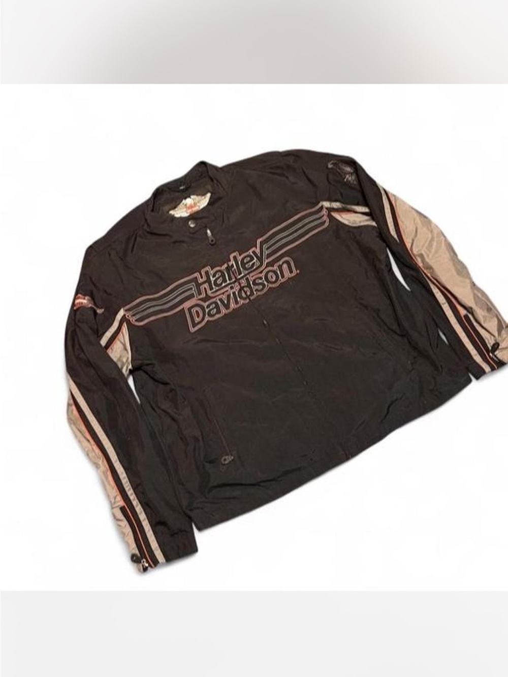 🏍️ MUST HAVE VINTAGE HARLEY DAVIDSON LIGHTWEIGHT MOTO RACING JACKET 🏍️